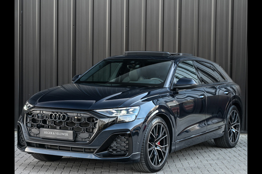 Audi Q8 55 TFSI e quattro Pro Line S · Panoramadak · S-seats met massage · Stoelverwarming en ventilatie · Ambiance interieur · B&O Soun