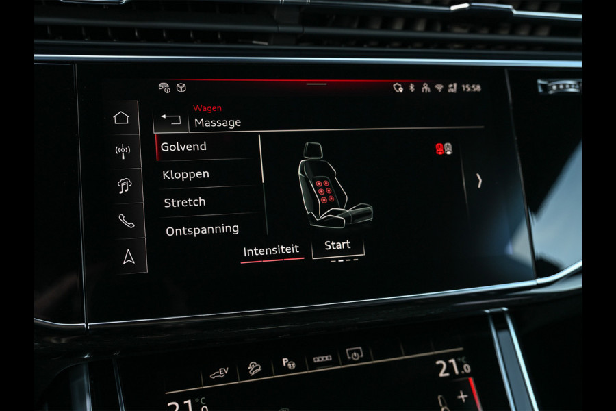Audi Q8 55 TFSI e quattro Pro Line S · Panoramadak · S-seats met massage · Stoelverwarming en ventilatie · Ambiance interieur · B&O Soun