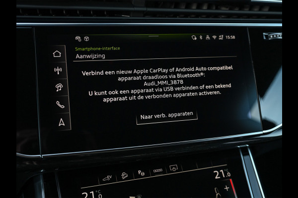 Audi Q8 55 TFSI e quattro Pro Line S · Panoramadak · S-seats met massage · Stoelverwarming en ventilatie · Ambiance interieur · B&O Soun
