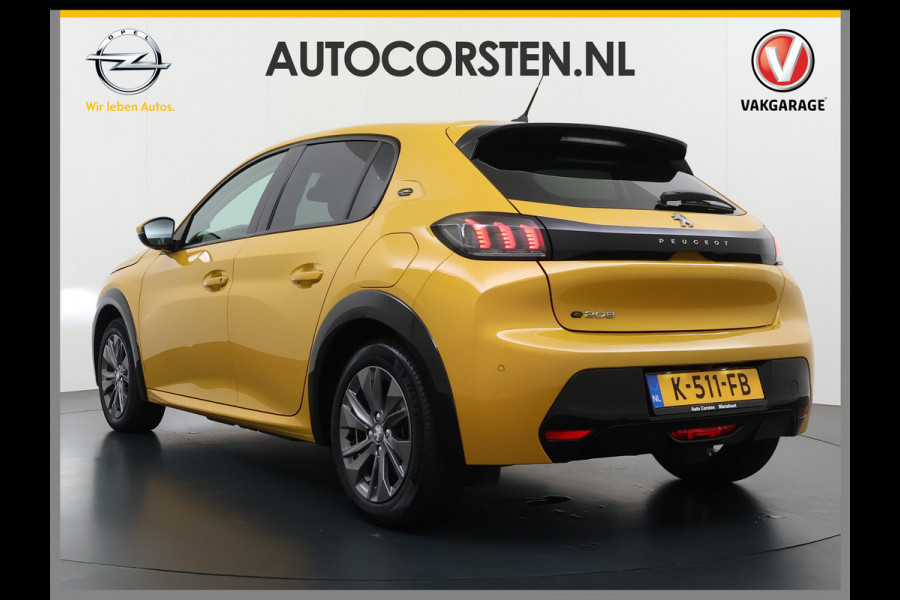 Peugeot e-208 EV Allure Première 50kWh SOH 89% Navi Ecc Stoelverwarming 360°Camera Apple Carplay Android Auto Cruise Control Pdc Led Lmv 16" Privacy Glas DAB+ Keyless Rijstrooksensor 1e Eigenaar Origineel Nederlandse Auto Dealeronderhouden