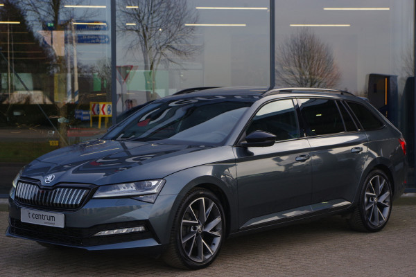 Škoda Superb Combi 1.4 TSI iV 218 PK Sportline BNS PHEV, Trekhaak, Panoramadak, 4 x Stoelverwarming, 360 Camera