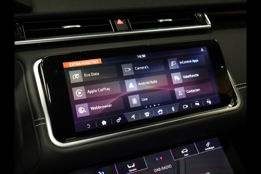 Land Rover Range Rover Velar 2.0 I4 Turbo AWD R-Dynamic HSE [LUCHTVERING, SCHUIFKANTELDAK, TREKHAAK INKLAPBAAR, MEMORY SEATS, MERIDIAN SOUND, APPLE CARPLAY, ANDROID, STOELMASSAGE, 360 CAMERA, COMFORTSTOELEN, STOELVERKOELING, STOELVERWARMING, CRUISE, C