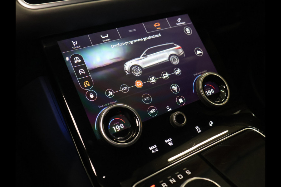 Land Rover Range Rover Velar 2.0 I4 Turbo AWD R-Dynamic HSE [LUCHTVERING, SCHUIFKANTELDAK, TREKHAAK INKLAPBAAR, MEMORY SEATS, MERIDIAN SOUND, APPLE CARPLAY, ANDROID, STOELMASSAGE, 360 CAMERA, COMFORTSTOELEN, STOELVERKOELING, STOELVERWARMING, CRUISE, C