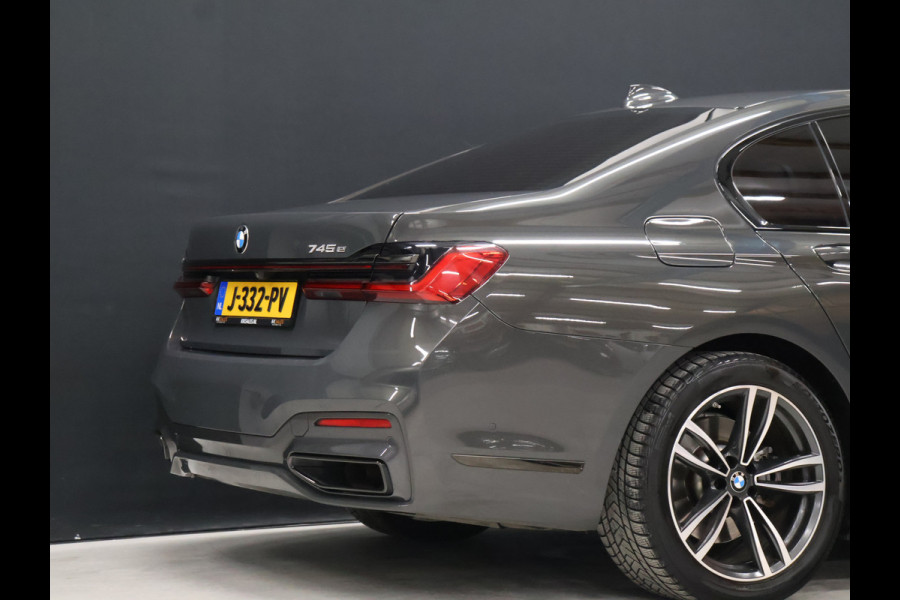 BMW 7 Serie 745e High Executive M Sport *WEEKAANBIEDING* [SCHUIFKANTELDAK, HARMAN/KARDON, APPLE CARPLAY, ANDROID, ELEKTRISCH VERSTELBARE STOELEN V+A, STOELMASSAGE V+A, LUCHTVERING, 360 CAMERA, HEAD-UP, STUURVERWARMING, STOELVERWARM