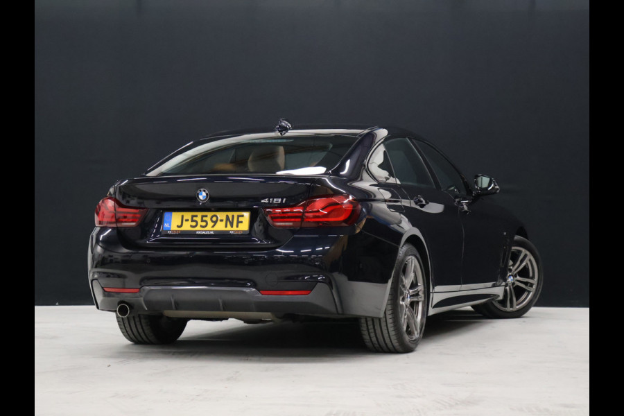 BMW 4 Serie Gran Coupé 418i M Sport [HEAD-UP, SCHUIFKANTELDAK, ELEKTRISCHE STOELEN, CAMERA, PDC 360, STOELVERWARMING, BLUETOOTH TELEFOON, M-PAKKET, NIEUWSTAAT]