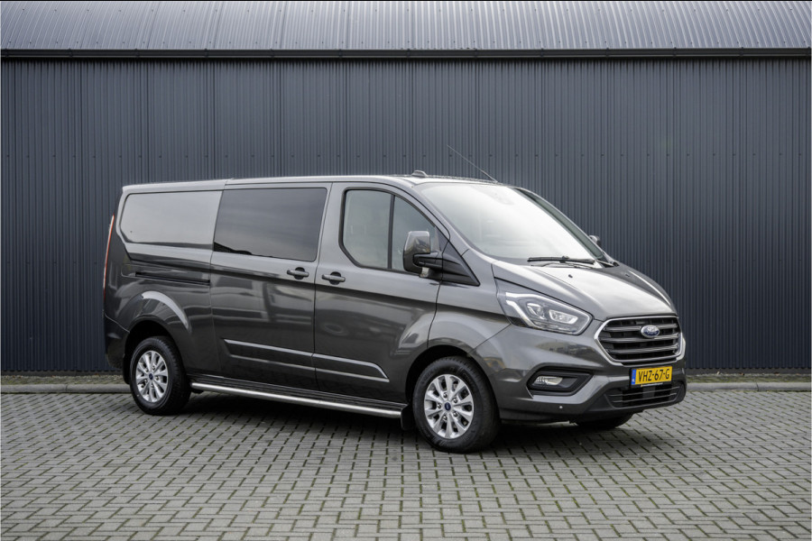 Ford Transit Custom 2.0 TDCI L2H1 Limited DC | 170 PK | 5-Zits | Automaat | CarPlay | Navi | Camera | Zijschuifdeur R + L | LED | Cruise