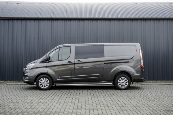 Ford Transit Custom 2.0 TDCI L2H1 Limited DC | 170 PK | 5-Zits | Automaat | CarPlay | Navi | Camera | Zijschuifdeur R + L | LED | Cruise