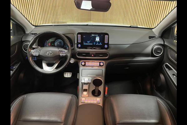 Hyundai Kona EV Premium 64 kWh|GROTE ACCU|100% SOH|HEAD-UP|KRELL|LEDER|ACC|STUURVERW|STOELVERW+VENT.|CAMERA|CARPLAY|ORG.NL|NAP|