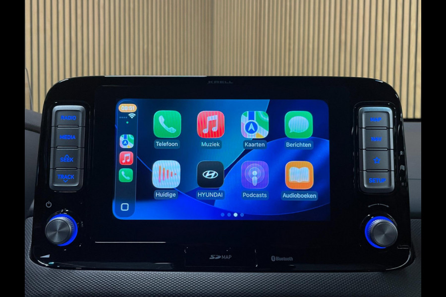 Hyundai Kona EV Premium 64 kWh|GROTE ACCU|100% SOH|HEAD-UP|KRELL|LEDER|ACC|STUURVERW|STOELVERW+VENT.|CAMERA|CARPLAY|ORG.NL|NAP|