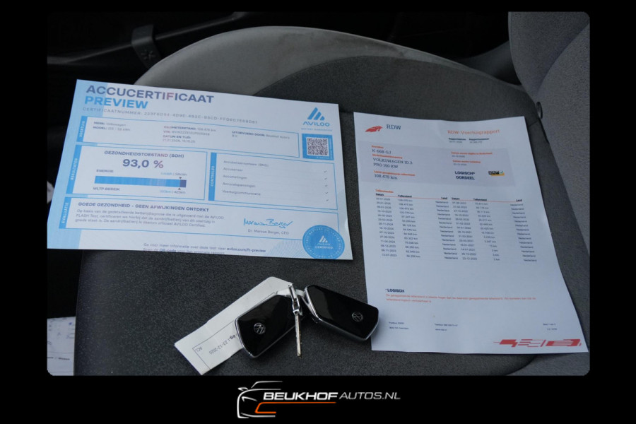 Volkswagen ID.3 First Plus 58 kWh Carplay Navi Camera Soh93%