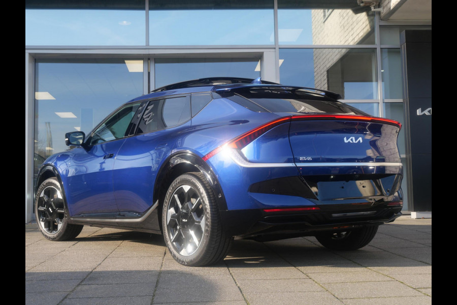 Kia Ev6 Plus Advanced 84 kWh | SNEL LEVERBAAR | Schuifkantel dak | Stoel en stuurverwarming | Dode hoek assistentie |