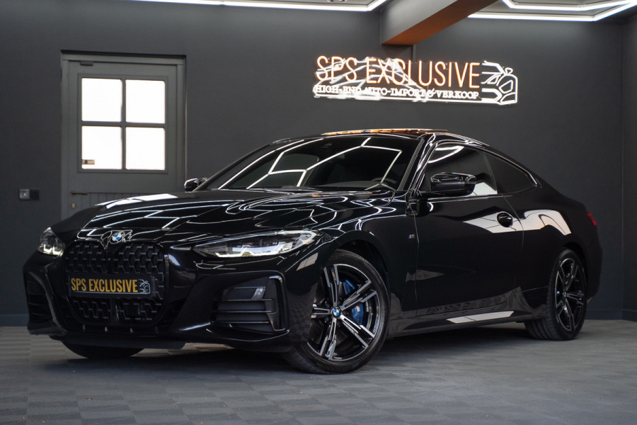 BMW 4 Serie Coupé M440i xDrive High Executive / Adaptive / Pano / 360 / Individual / Stoelverwarming / Memory / Carplay