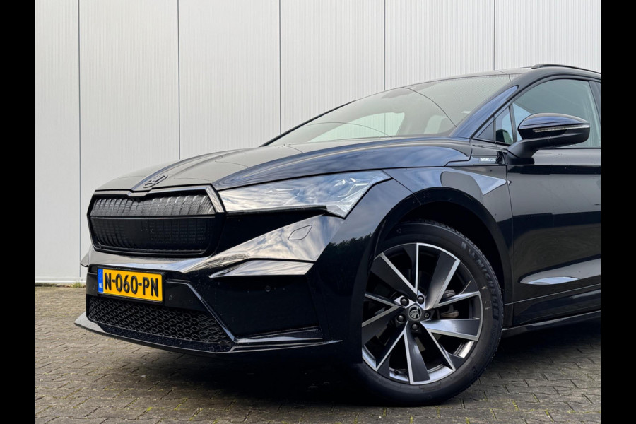 Škoda ENYAQ iV SPORTLINE PANORAMADAK STOELVERWARMING WARMTEPOMP NAP 1 EIGENAAR CARPLAY