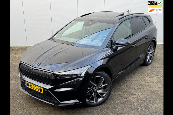 Škoda ENYAQ iV SPORTLINE PANORAMADAK STOELVERWARMING WARMTEPOMP NAP 1 EIGENAAR CARPLAY