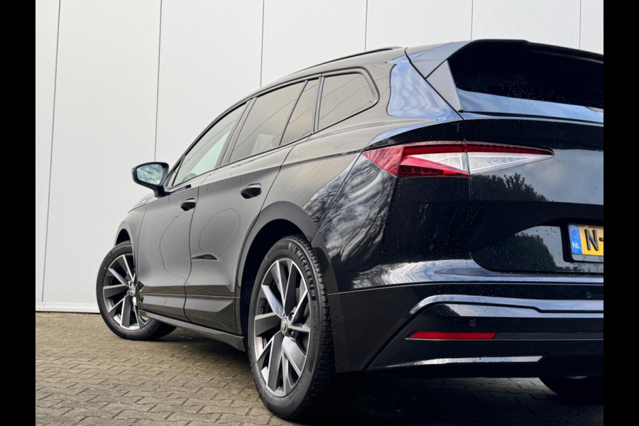 Škoda ENYAQ iV SPORTLINE PANORAMADAK STOELVERWARMING WARMTEPOMP NAP 1 EIGENAAR CARPLAY