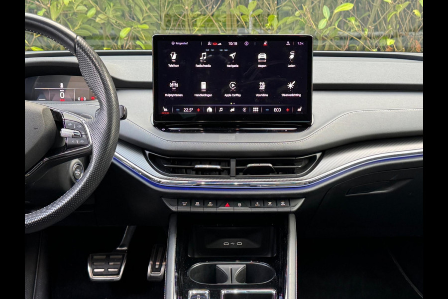 Škoda ENYAQ iV SPORTLINE PANORAMADAK STOELVERWARMING WARMTEPOMP NAP 1 EIGENAAR CARPLAY