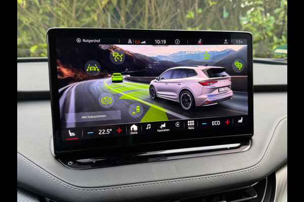 Škoda ENYAQ iV SPORTLINE PANORAMADAK STOELVERWARMING WARMTEPOMP NAP 1 EIGENAAR CARPLAY