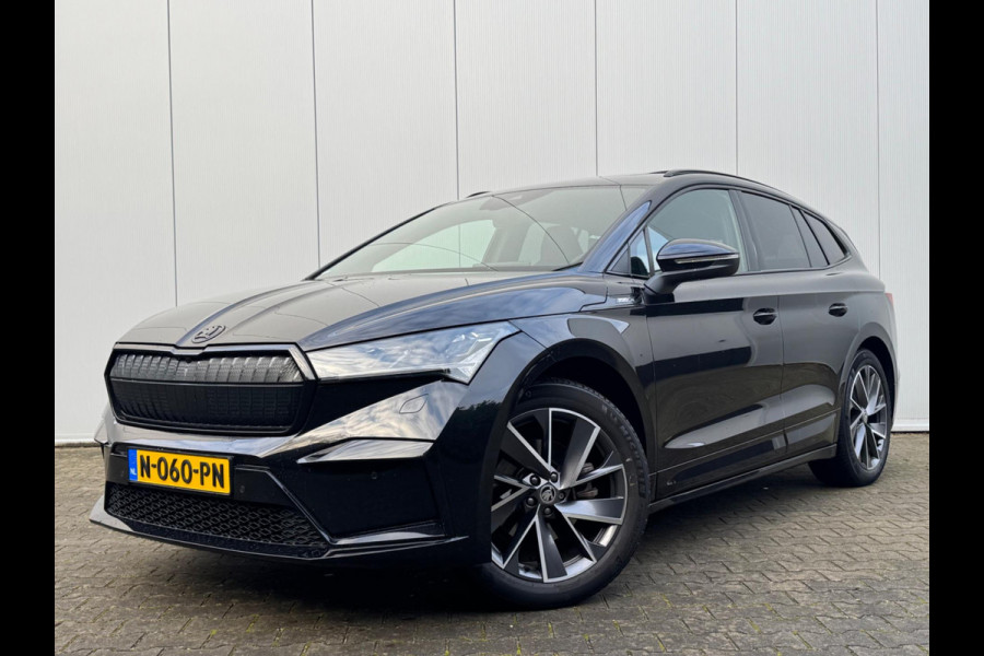 Škoda ENYAQ iV SPORTLINE PANORAMADAK STOELVERWARMING WARMTEPOMP NAP 1 EIGENAAR CARPLAY