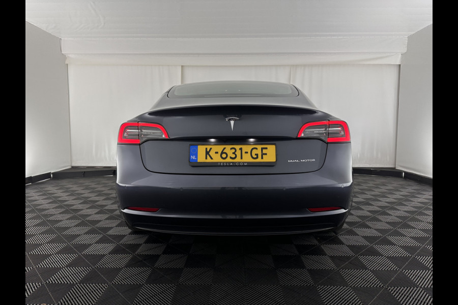 Tesla Model 3 Long Range AWD 75 kWh [ 3-Fase ] {SOH-87%} (INCL-BTW) Aut. *PANO | AUTO-PILOT | LEATHER | KEYLESS | FULL-LED | MEMORY-PACK | TOP-VIEW | DAB | CARPLAY | DIGI-COCKPIT | LANE-ASSIST | COMFORT-SEATS | 18"ALU*