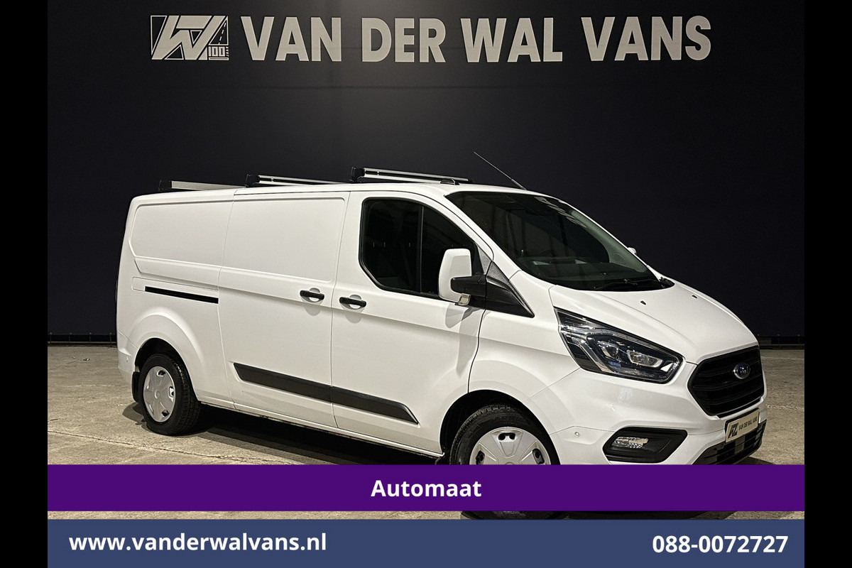 Ford Transit Custom 2.0 TDCI 131pk Automaat L2H1 Euro6 Airco | Camera | Apple Carplay | LED | Cruisecontrol | Trekhaak Android Auto, Stoelverwarming, Verwarmde voorruit, Dakdragers, Parkeersensoren, Bijrijdersbank, Achterklep
