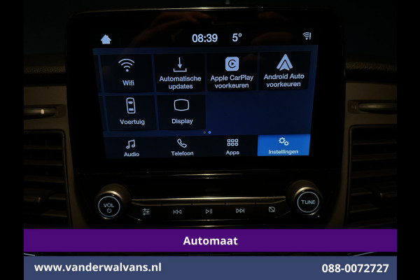 Ford Transit Custom 2.0 TDCI 131pk Automaat L2H1 Euro6 Airco | Camera | Apple Carplay | LED | Cruisecontrol | Trekhaak Android Auto, Stoelverwarming, Verwarmde voorruit, Dakdragers, Parkeersensoren, Bijrijdersbank, Achterklep