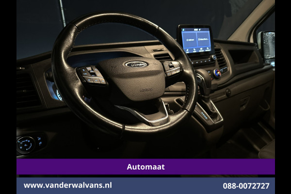Ford Transit Custom 2.0 TDCI 131pk Automaat L2H1 Euro6 Airco | Camera | Apple Carplay | LED | Cruisecontrol | Trekhaak Android Auto, Stoelverwarming, Verwarmde voorruit, Dakdragers, Parkeersensoren, Bijrijdersbank, Achterklep
