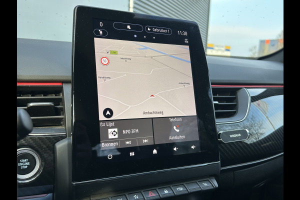 Renault Arkana BWJ 2021 | 1.6 E-Tech 143PK Hybrid 145 R.S. Line | LEER | TREKHAAK | STOEL&STUUR VERW | CLIMA | NAVI | CAMERA | 18'' LMV | CARPLAY \