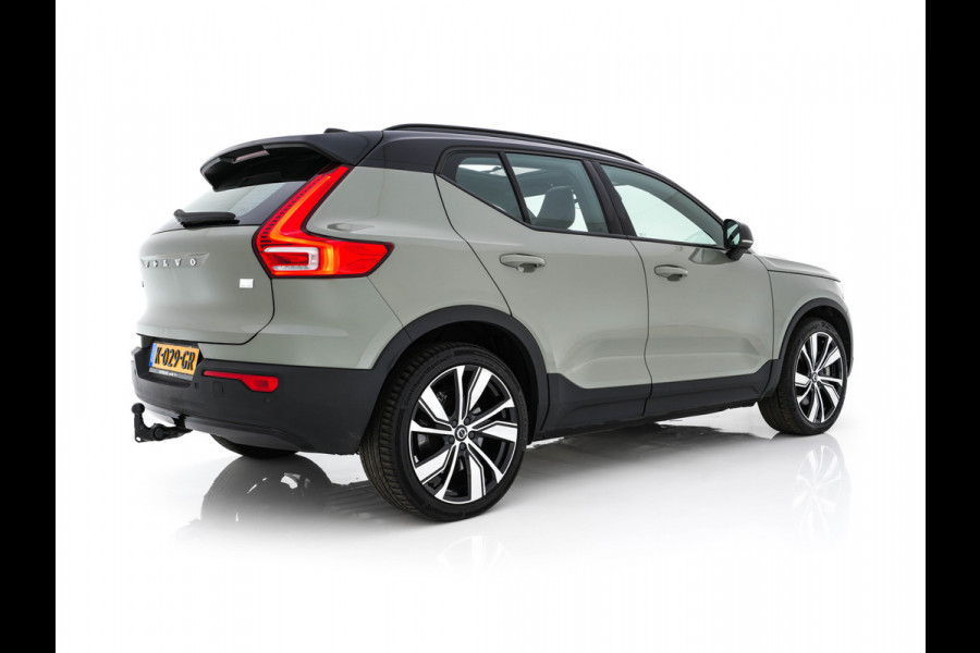 Volvo XC40 Recharge P8 AWD R-Design [ 3-Fase ] {SOH-90%} (INCL-BTW) Aut. *PANO | LEATHER-ALCANTARA | ADAPTIVE-CRUISE | DIGI-COCKPIT | FULL-LED | HARMAN/KARDON | CAMERA | NAVI-FULLMAP | ECC | PDC | KEYLESS | HEATED-SPORTSEATS | TOWBAR | 20''ALU*