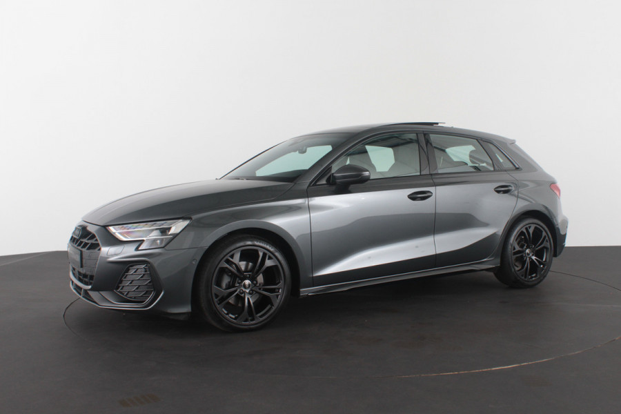 Audi A3 Sportback 30 TFSI S line edition Pano.schuif/Daytona Gray/Optiek Zwart plus pakket/18 inch RS/Camera...