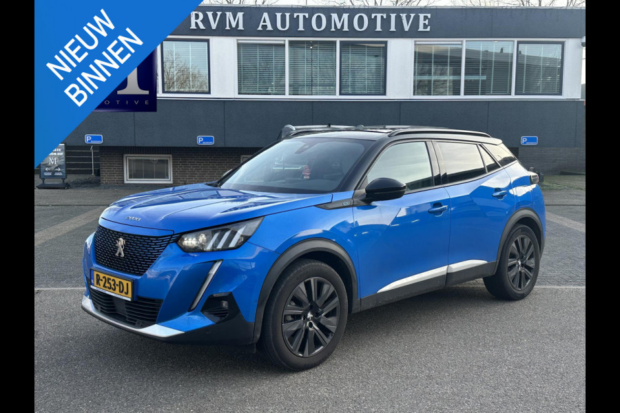 Peugeot e-2008 EV GT Pack 50 kWh SOH 90% | 3-Fase boordlader | Warmtepomp | Open Panoramadak | Camera | Stoelverwarming | Adaptieve Cruise Control | Full Option | Dealeronderhouden | Inclusief 12 mnd BOVAG garantie |