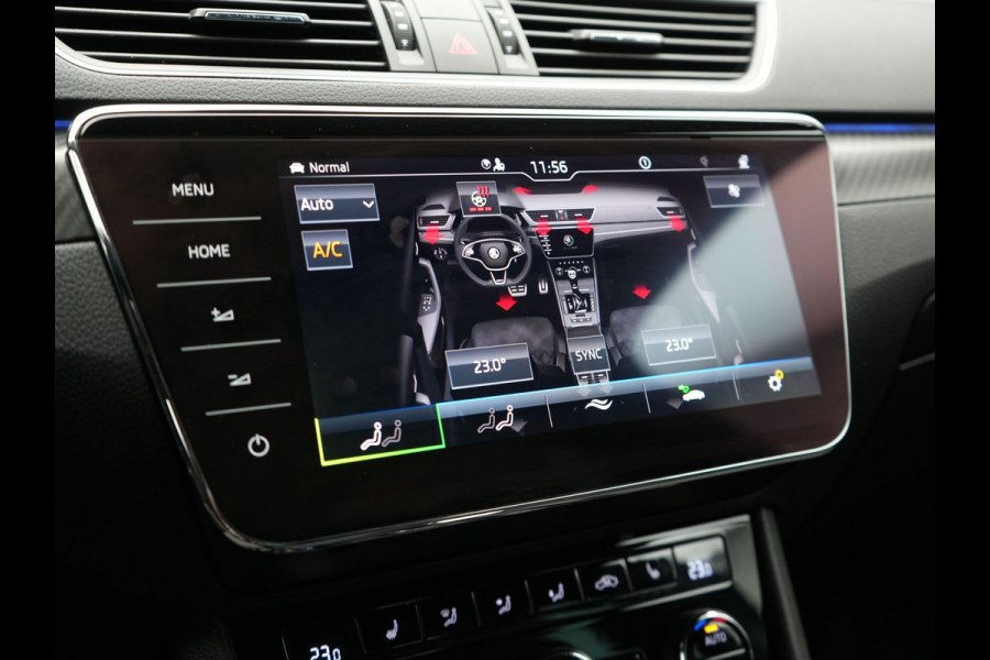 Škoda Superb Combi 1.4 TSI iV Sportline Business Plug In Hybrid 218pk Dealer O.H. PHEV | Trekhaak Af Fabriek | Panodak | Adaptive Cruise | 360 Camera | Alcantara Sportstoelen Memory & Verwarmd | Apple Carplay | Keyless | Blis | Virtual | Navigatie | DAB |