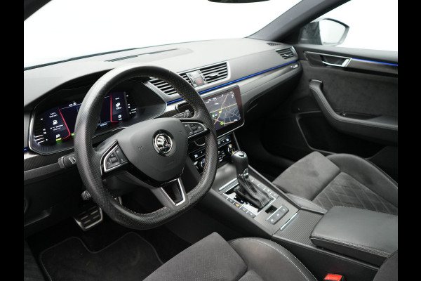Škoda Superb Combi 1.4 TSI iV Sportline Business Plug In Hybrid 218pk Dealer O.H. PHEV | Trekhaak Af Fabriek | Panodak | Adaptive Cruise | 360 Camera | Alcantara Sportstoelen Memory & Verwarmd | Apple Carplay | Keyless | Blis | Virtual | Navigatie | DAB |
