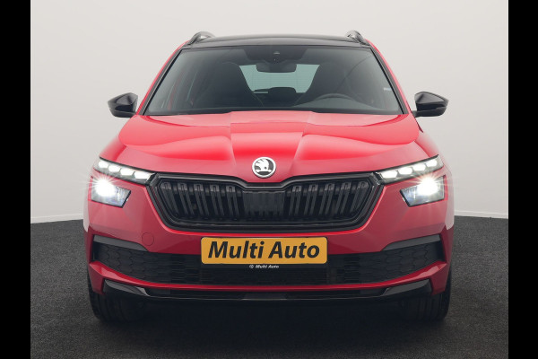 Škoda Kamiq 1.0 TSI Monte Carlo 116pk DSG Dealer O.H. | Panodak | Apple Carplay | RS Sportstoelen Verwarmd | LED Koplampen | Cruise Control | DAB | 18"L.M |