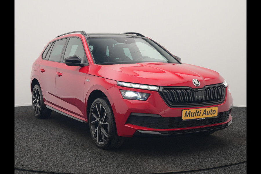 Škoda Kamiq 1.0 TSI Monte Carlo 116pk DSG Dealer O.H. | Panodak | Apple Carplay | RS Sportstoelen Verwarmd | LED Koplampen | Cruise Control | DAB | 18"L.M |