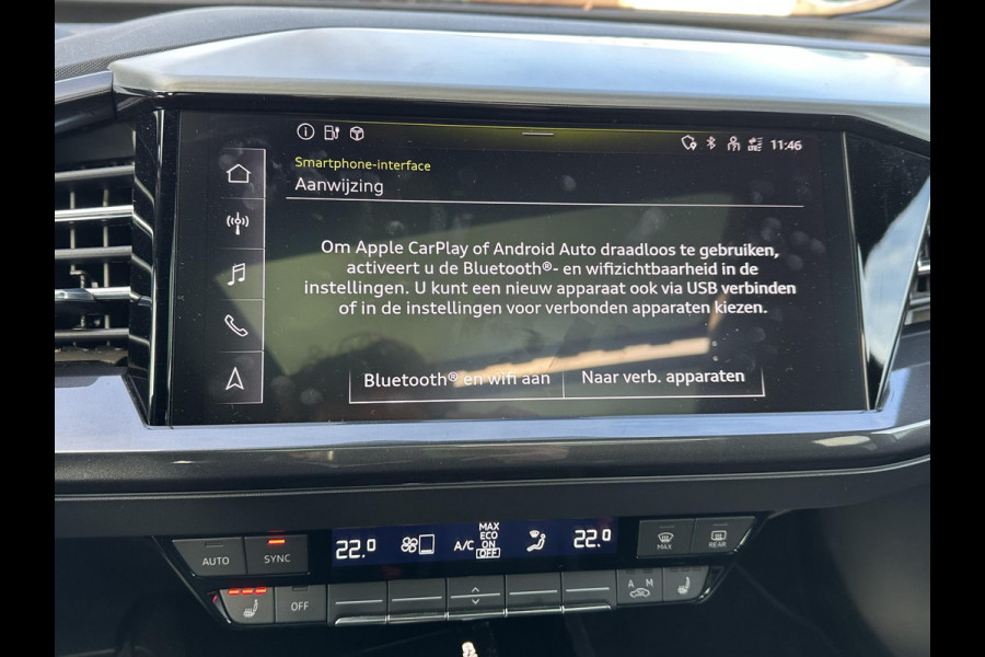 Audi Q4 e-tron 40 Launch edition Advanced Plus 77 kWh SOH 92% | S-Line interieur | Panoramadak | Stoelverwarming | Elektrische achterklep | Luxe bekleding | Rijklaar met 12 mnd BOVAG garantie