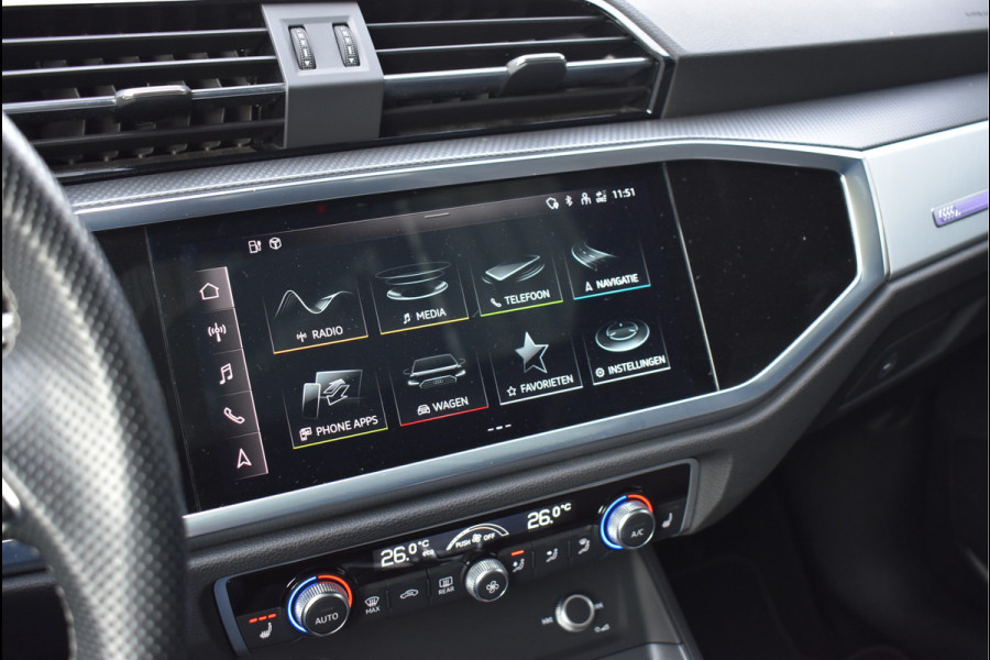 Audi Q3 Sportback 45 TFSI e S-Line 245 Pk Pano Sfeer Keyless Camera Navi Full Led 20 Inch