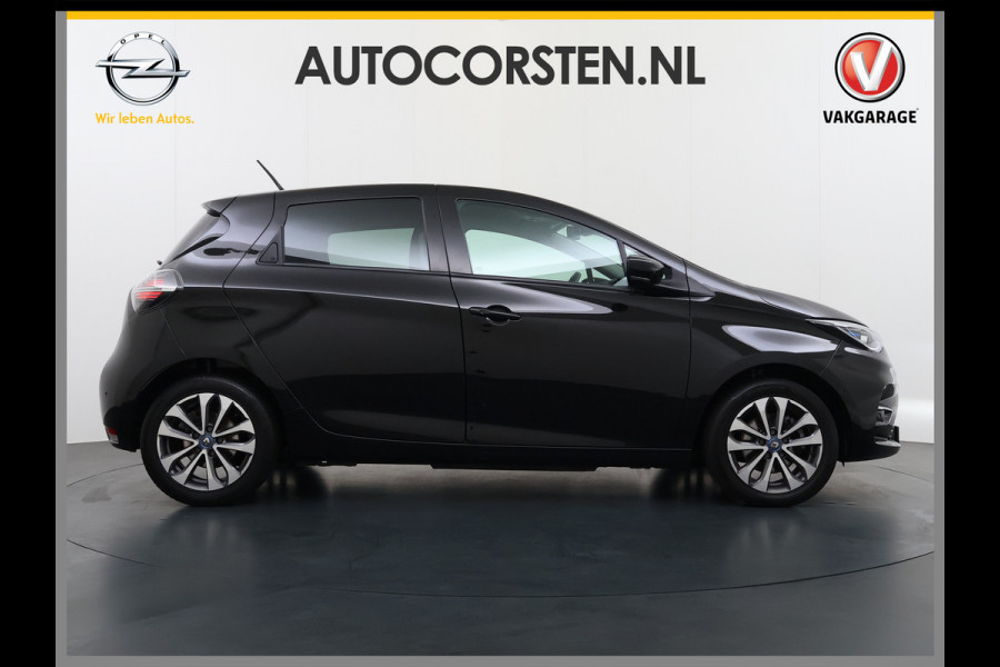 Renault ZOE R135 Intens 52 kWh SOH 92% Fase 3 Warmtepomp Apple Carplay Android Auto Navi Ecc Cruise Control Camera Pdc Lane Assist Stoel+Stuurverwarming Regen-Lichtsensor Parkeerhulp Dodehoek Lmv Privacy Glas Facelift model Eigen Accu Zeer compleet