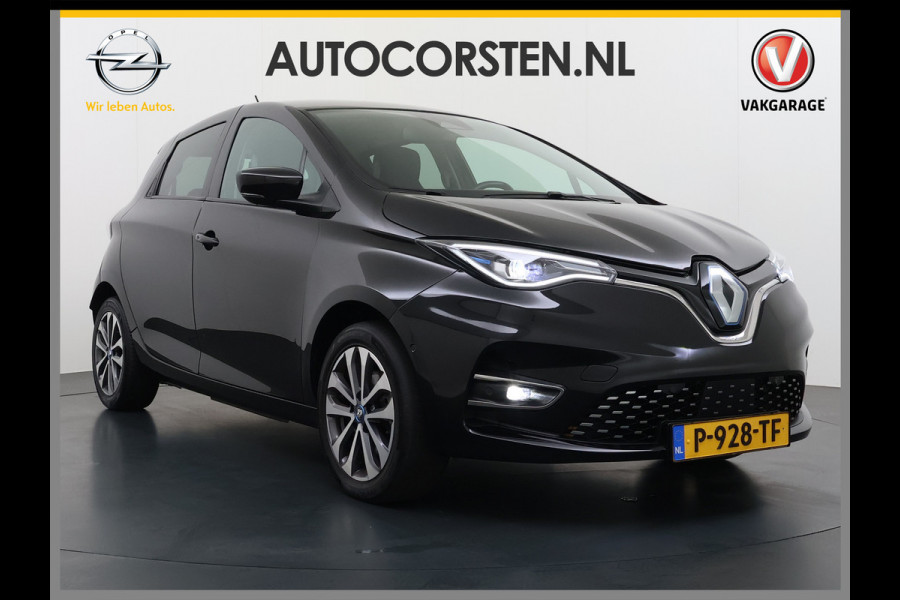 Renault ZOE R135 Intens 52 kWh SOH 92% Fase 3 Warmtepomp Apple Carplay Android Auto Navi Ecc Cruise Control Camera Pdc Lane Assist Stoel+Stuurverwarming Regen-Lichtsensor Parkeerhulp Dodehoek Lmv Privacy Glas Facelift model Eigen Accu Zeer compleet