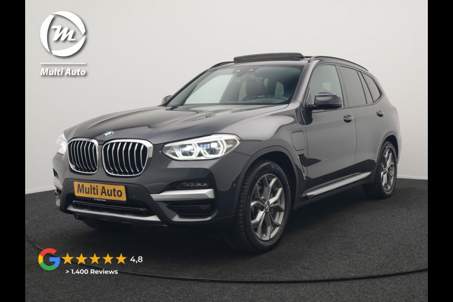 BMW X3 xDrive30e xLine Plug In Hybrid 293pk Dealer O.H PHEV | Trekhaak Af Fabriek | Panodak | Head Up | Adaptive LED | Lederen Sportstoelen Verwarmd | Keyless | Apple Carplay | Cruise Control | M Sportstuur | Navigatie | Virtual | DAB |