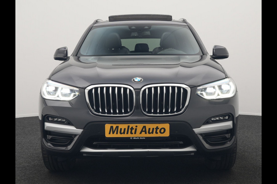 BMW X3 xDrive30e xLine Plug In Hybrid 293pk Dealer O.H PHEV | Trekhaak Af Fabriek | Panodak | Head Up | Adaptive LED | Lederen Sportstoelen Verwarmd | Keyless | Apple Carplay | Cruise Control | M Sportstuur | Navigatie | Virtual | DAB |