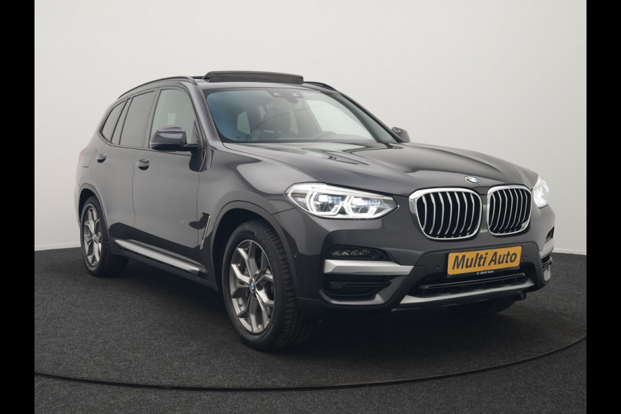 BMW X3 xDrive30e xLine Plug In Hybrid 293pk Dealer O.H PHEV | Trekhaak Af Fabriek | Panodak | Head Up | Adaptive LED | Lederen Sportstoelen Verwarmd | Keyless | Apple Carplay | Cruise Control | M Sportstuur | Navigatie | Virtual | DAB |