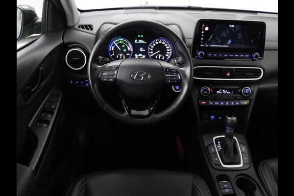 Hyundai Kona 1.6 GDI HEV Premium | Leder | Stoelventilatie | Adaptive cruise | Head-Up | Carplay | Camera | Achterbankverwarming | Navigatie | Keyless | Climate control
