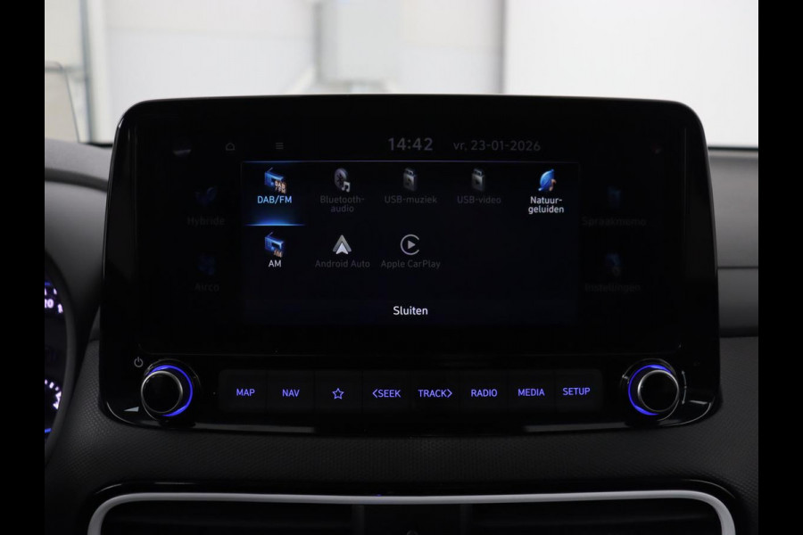Hyundai Kona 1.6 GDI HEV Premium | Leder | Stoelventilatie | Adaptive cruise | Head-Up | Carplay | Camera | Achterbankverwarming | Navigatie | Keyless | Climate control