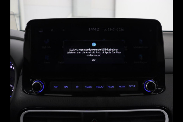 Hyundai Kona 1.6 GDI HEV Premium | Leder | Stoelventilatie | Adaptive cruise | Head-Up | Carplay | Camera | Achterbankverwarming | Navigatie | Keyless | Climate control