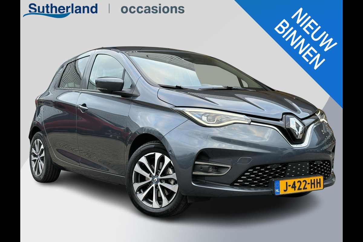 Renault ZOE R135 Intens 52 kWh | Accuhuur | DC Lader | Easy Link 9'' | Dodehoeksensoren | Climate Control | Cruise Control | Achteruitrijcamera | Navi |