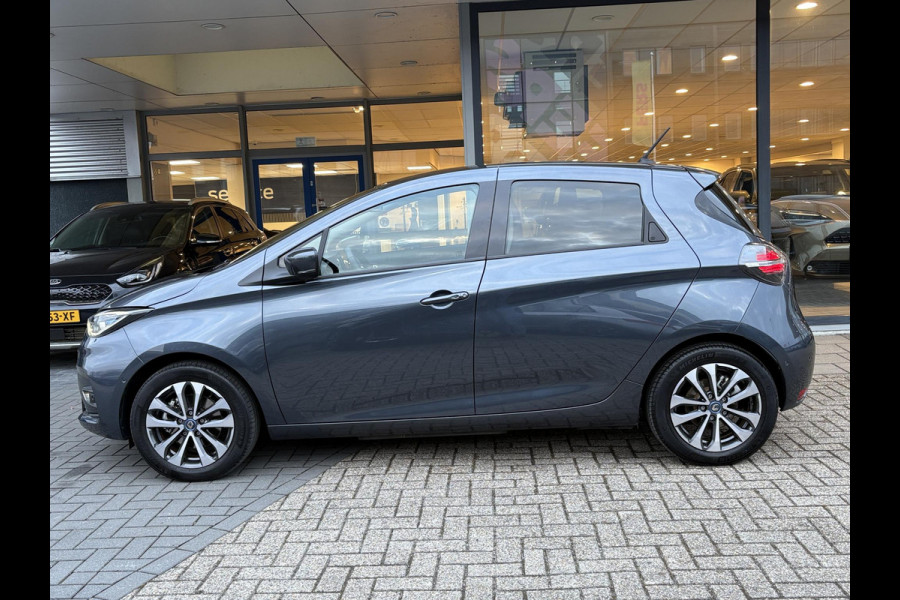 Renault ZOE R135 Intens 52 kWh | Accuhuur | DC Lader | Easy Link 9'' | Dodehoeksensoren | Climate Control | Cruise Control | Achteruitrijcamera | Navi |