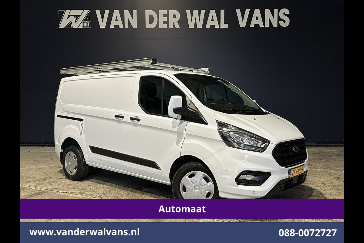 Ford Transit Custom 2.0 TDCI 130pk Automaat L1H1 Euro6 Airco | 2x zijdeur | Navigatie | LED | Cruisecontrol | Imperiaal | Stoelverwarming Trekhaak, Parkeersensoren
