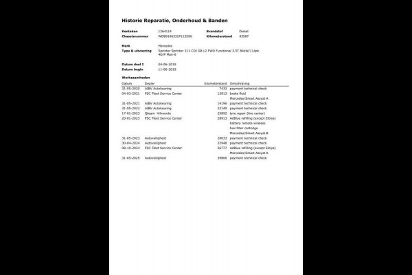 Mercedes-Benz Sprinter 311 CDI GB L2 FWD Functional 3.5T / AIRCO / CAMERA / 3 ZITS / DEALER ONDERHOUDEN / NAVI