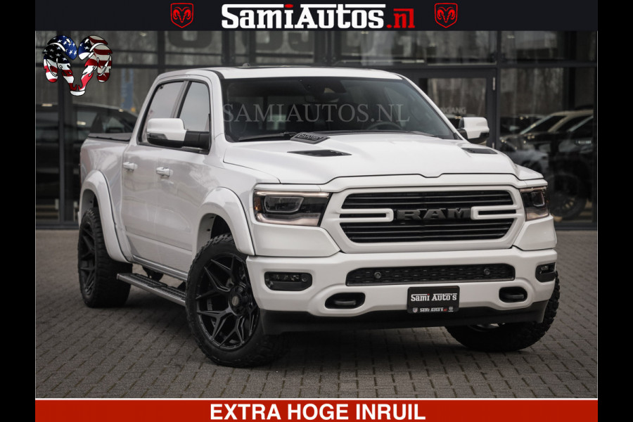 Dodge Ram LARAMIE SPORT | V8 5.7 402PK | Krachtige Hemi | Panorama Dak | 12' Scherm | LPG | Comfortabele Dubbele Cabine met Royale 5 Zitplaatsen | NIEUW EN BPM vrij | Nu Leverbaar uit Voorraad | Nr 2526-41272 |