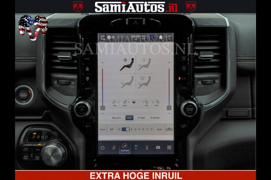 Dodge Ram LARAMIE SPORT | V8 5.7 402PK | Krachtige Hemi | Panorama Dak | 12' Scherm | LPG | Comfortabele Dubbele Cabine met Royale 5 Zitplaatsen | NIEUW EN BPM vrij | Nu Leverbaar uit Voorraad | Nr 2526-41272 |